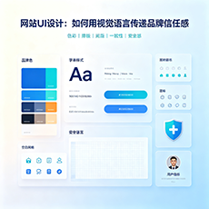 宣城建站-网站UI设计：如何用视觉语言传递品牌信任感